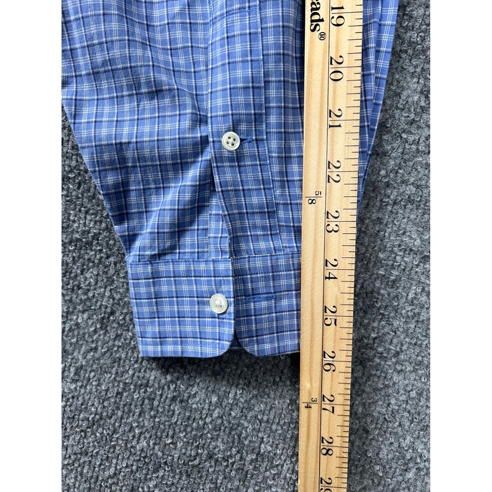 Ralph Lauren Shirt Mens 3XB Blue Big Classic Fit Plaid Button Down Cotton Preppy - Picture 8 of 8